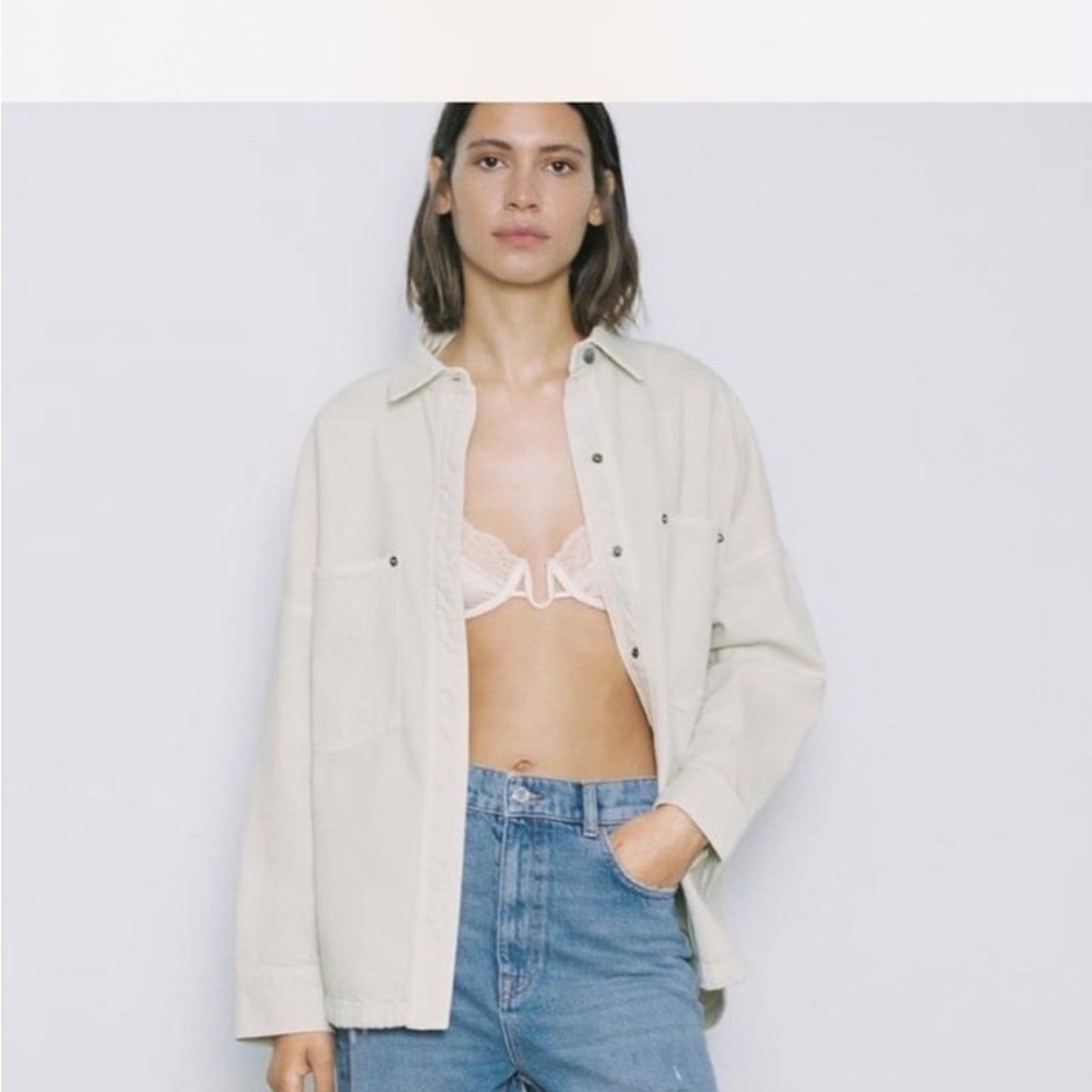 Zara Beige Overshirt